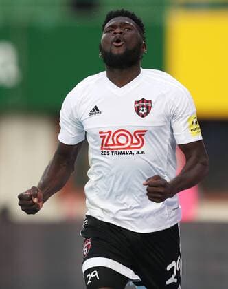 SOCCER - EL quali, A.Wien vs Trnava VIENNA,AUSTRIA,28.JUL.16 - SOCCER - UEFA Europa League, qualification, FK Austria Wien vs FC Spartak Trnava. Image shows the rejoicing of Robert Tambe (Spartak Trnava). GEPAxpictures xChristianxOrt