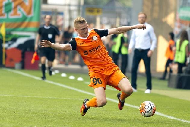 Fußball, EL Quali, Zaglebie Lubin - SönderjyskE 2016.07.28, LUBIN , III RUNDA ELIMINACJI LIGI EUROPY , KGHM ZAGLEBIE LUBIN vs SONDERJYSKE DANIA, nz JAN VLASKO 90(Zaglebie), ---  160728LUC_2306