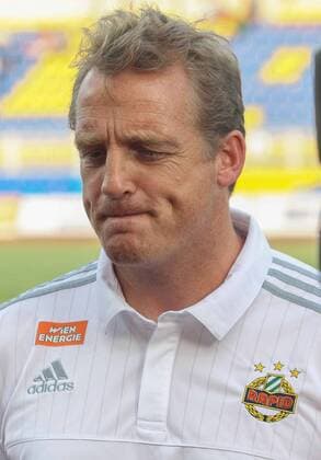 SOCCER - EL quali, Zhodino vs Rapid ZHODZINA,BELARUS,28.JUL.16 - SOCCER - UEFA Europa League, qualification, FC Torpedo Zhodino vs SK Rapid Wien. Image shows head coach Mike Bueskens (Rapid). Keywords: Wien Energie. GEPAxpictures xMarioxKneisl
