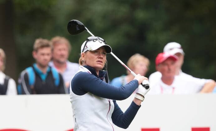 July 28, 2016 - Woburn, United Kingdom - Linda Wessberg of Sweden during Ricoh Women s British Open round 1 at MarquessÃ¢â‚¬â ¢ course, Woburn, Milton Keynes, Britain - 28 Jul 2016 Ricoh Women s British Open Round 1  - ZUMAn230
