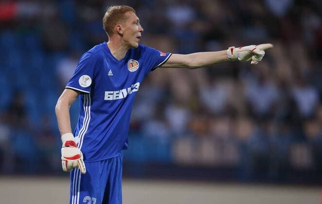 SOCCER - EL quali, Zhodino vs Rapid ZHODZINA,BELARUS,28.JUL.16 - SOCCER - UEFA Europa League, qualification, FC Torpedo Zhodino vs SK Rapid Wien. Image shows Valeri Fomichev (Schodsina). Keywords: Wien Energie. GEPAxpictures xMarioxKneisl