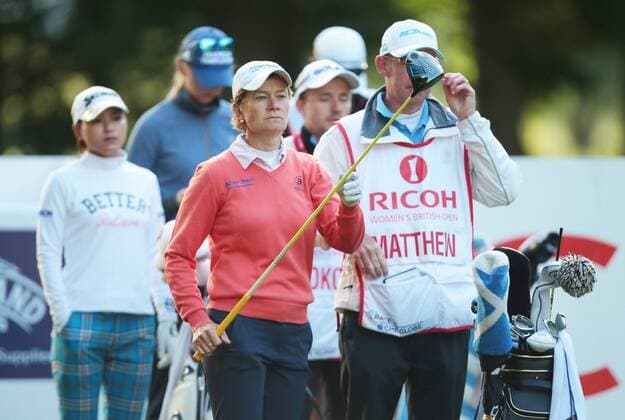 July 28, 2016 - Woburn, United Kingdom - Catriona Matthew of Scotland during Ricoh Women s British Open round 1 at MarquessÃ¢â‚¬â ¢ course, Woburn, Milton Keynes, Britain - 28 Jul 2016 Ricoh Women s British Open Round 1  - ZUMAn230