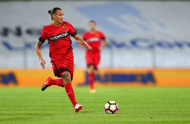 SOCCER - EL quali, Admira vs Liberec MARIA ENZERSDORF,AUSTRIA,28.JUL.16 - SOCCER - UEFA Europa League, qualification, FC Admira Wacker Moedling vs FC Slovan Liberec. Image shows Maximilian Sax (Admira). GEPAxpictures xCh.xKelemen