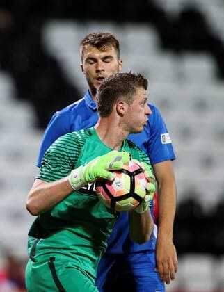 SOCCER - EL quali, Admira vs Liberec MARIA ENZERSDORF,AUSTRIA,28.JUL.16 - SOCCER - UEFA Europa League, qualification, FC Admira Wacker Moedling vs FC Slovan Liberec. Image shows Manuel Kuttin (Admira). GEPAxpictures xPatrickxLeuk