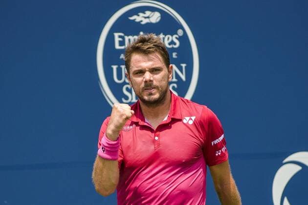 July 28, 2016 - Toronto, Ontario, Canada - Stan Wawrinka of Switzerland wins the 3rd round of the Rogers Cup, defeating Jack Sock of United States. 7-6, 6-3. Stan Wawrinka of Switzerland wins the 3rd round of the Rogers Cup, defeating Jack Sock of United States. 7-6, 6-3. - ZUMAd114