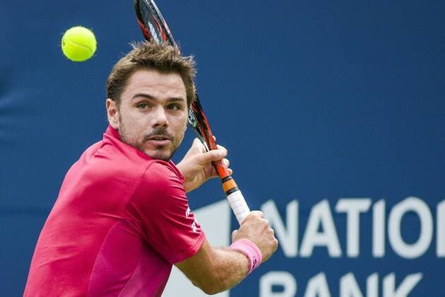 July 28, 2016 - Toronto, Ontario, Canada - Stan Wawrinka of Switzerland wins the 3rd round of the Rogers Cup, defeating Jack Sock of United States. 7-6, 6-3. Stan Wawrinka of Switzerland wins the 3rd round of the Rogers Cup, defeating Jack Sock of United States. 7-6, 6-3. - ZUMAd114