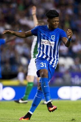 Genk s Leon Bailey reacts during the first leg game of the third qualifying round between Belgian first league soccer team KRC Genk and Ireland s Cork City F.C. in the Europa League competition, on Thursday 28 July 2016, in Genk. KRISTOFxVANxACCOM  x04899967x