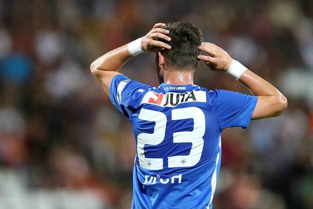 SOCCER - EL quali, Admira vs Liberec MARIA ENZERSDORF,AUSTRIA,28.JUL.16 - SOCCER - UEFA Europa League, qualification, FC Admira Wacker Moedling vs FC Slovan Liberec. Image shows the disappointment of Egon Vuch (Liberec). GEPAxpictures xPatrickxLeuk