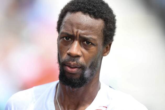 July 28, 2016: Gael Monfils of France reacts after losing a point to David Goffin of Belgium during their third round match of the Rogers Cup tournament at the Aviva Centre in Toronto, Ontario, Canada on July 28, 2016. Cal Media TENNIS 2016 - Rogers Cup Toronto July 28 - ZUMAc04_