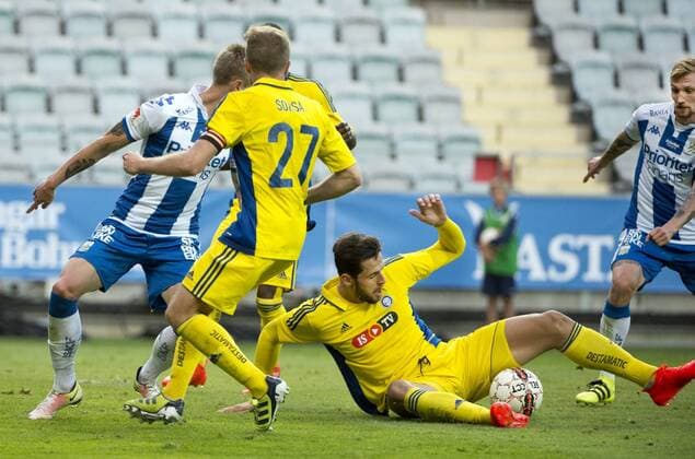 Fußball, EL Quali, IFK Göteborg - HJK Helsinki Göteborg Sweden 2016-07-28 UEFA Europa League 2016 17 Europa League Rexhepi(FIN) KP0300003 