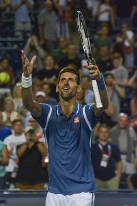 July 28, 2016 - Toronto, Ontario, Canada - Novak Djokovic of Serbia defeats Radek Stepanek of Czech Republic in 2 sets, 6-2, 6-4 advancing to the quarter finals of Rogers Cup Novak Djokovic of Serbia defeats Radek Stepanek of Czech Republic in 2 sets, 6-2, 6-4 advancing to the quarter finals of Rogers Cup - ZUMAd114
