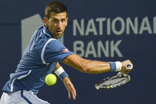 July 28, 2016 - Toronto, Ontario, Canada - Novak Djokovic of Serbia defeats Radek Stepanek of Czech Republic in 2 sets, 6-2, 6-4 advancing to the quarter finals of Rogers Cup Novak Djokovic of Serbia defeats Radek Stepanek of Czech Republic in 2 sets, 6-2, 6-4 advancing to the quarter finals of Rogers Cup - ZUMAd114