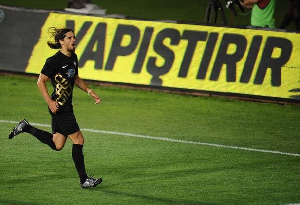 Fußball, EL Quali, Osmanlispor FK Ankara - Nomme Kalju Tiago Pinto... Osmanlispor (Turkey) - Nomme Kalju (Estonia) UEFA Europe League third qualifying round match, 28 July 2016, in Ankara. (  Copyright: AbdurrahmanxAntakyalix-xDepoxPho 15449423