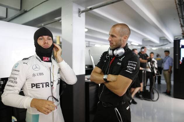 Motorsports: FIA Formula One World Championship WM Weltmeisterschaft 2016, Grand Prix of Germany, 6 Nico Rosberg (GER, Mercedes AMG Petronas Formula One Team), Daniel Schloesser (GER, Mercedes AMG Petronas Formula One Team), xHOCHxZWEIx