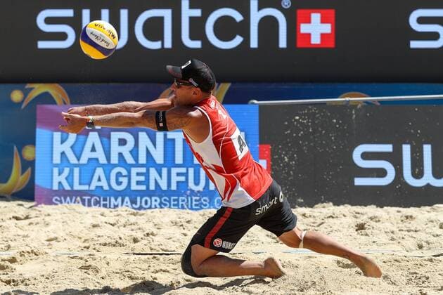 BEACHVOLLEYBALL - A1 Major Klagenfurt 2016 KLAGENFURT,AUSTRIA,29.JUL.16 - Beach volleyball Beachvolleyball - FIVB World Tour 2016, A1 Major Klagenfurt, men. Image shows Alexander Horst (AUT). GEPAxpictures xMaticxKlansek