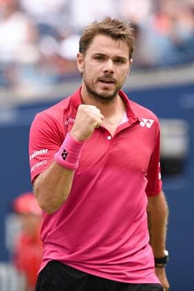 July 29, 2016: Stan Wawrinka of Switzerland reacts after winning a point against Kevin Anderson of South Africa during their quarter finals match of the Rogers Cup tournament at the Aviva Centre in Toronto, Ontario, Canada on July 29, 2016. Cal Media TENNIS 2016 - Rogers Cup Toronto July 29 - ZUMAc04_