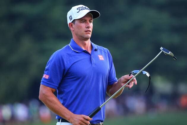 29 JUL 2016: Adam Scott walks off the 18th green during the second round of the 98th PGA Golf Herren Championship played at Baltusrol Golf Club in Springfield,NJ.(Photo by Rich Graessle Icon Sportswire) GOLF: JUL 29 PGA - PGA Championship - Second Round Icon07291620162016 EDITORIAL USE ONLY