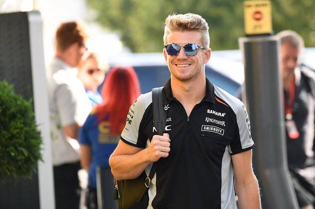 30.07.2016, xjhx, Formel 1 Grand Prix von Deutschland Freies Training, emspor, v.l. Nico Huelkenberg (Sahara Force India F1 Team) Hockenheim