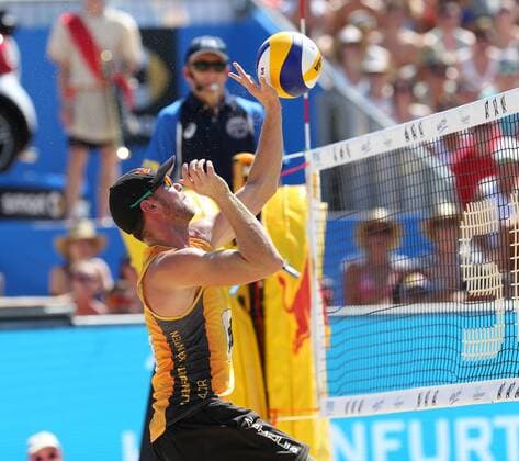 Beachvolleyball. Beach volleyball Beachvolleyball Major Series. Stefan WINDSCHEIF (GER). Klagenfurt, 30.7.2016.