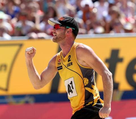 Beachvolleyball. Beach volleyball Beachvolleyball Major Series. Stefan WINDSCHEIF (GER). Klagenfurt, 30.7.2016.