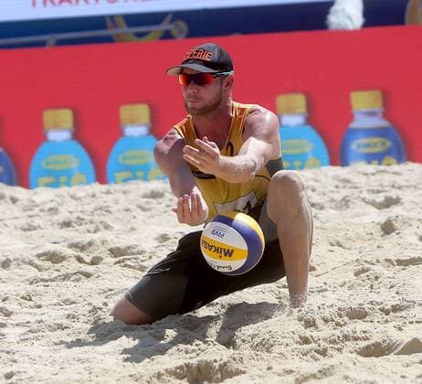 Beachvolleyball. Beach volleyball Beachvolleyball Major Series. Stefan WINDSCHEIF (GER). Klagenfurt, 30.7.2016.