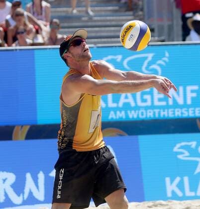 Beachvolleyball. Beach volleyball Beachvolleyball Major Series. Stefan WINDSCHEIF (GER). Klagenfurt, 30.7.2016.