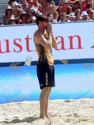 Beachvolleyball. Beach volleyball Beachvolleyball Major Series. Stefan WINDSCHEIF (GER). Klagenfurt, 30.7.2016.