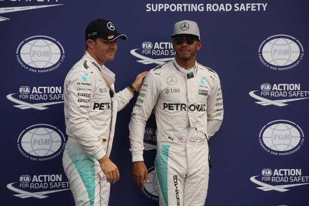 Nico Rosberg; Lewis Hamilton; Mercedes Grand Prix, formula 1 GP, Germany in Hockenheim, 30.07.2016 Photo:mspb Jeckie Weiss Nico Rosberg; Lewis Hamilton; formula 1 GP, Germany
