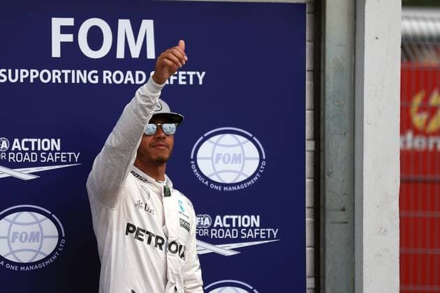 30.07.2016. Hockenheim,Germany. Mercedes AMG Petronas & x2013; Lewis Hamilton 2nd on pole at Hockenheimring in Hockenheim, Germany, 30 July 2016, during the qualifying sessions. The German Grand Prix takes place on 31 July 2016. xLeannexBoonx  ActionPlus11766574