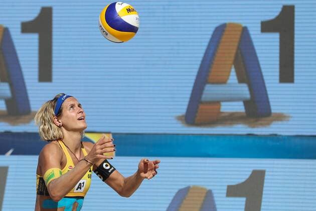 BEACHVOLLEYBALL - A1 Major Klagenfurt 2016 KLAGENFURT,AUSTRIA,30.JUL.16 - Beach volleyball Beachvolleyball - FIVB World Tour 2016, A1 Major Klagenfurt, women. Image shows Laura Ludwig (GER). GEPAxpictures xMaticxKlansek
