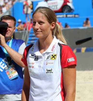 Beachvolleyball. Beach volleyball Beachvolleyball Major Series. Barbara Hansel. Klagenfurt, 30.7.2016.