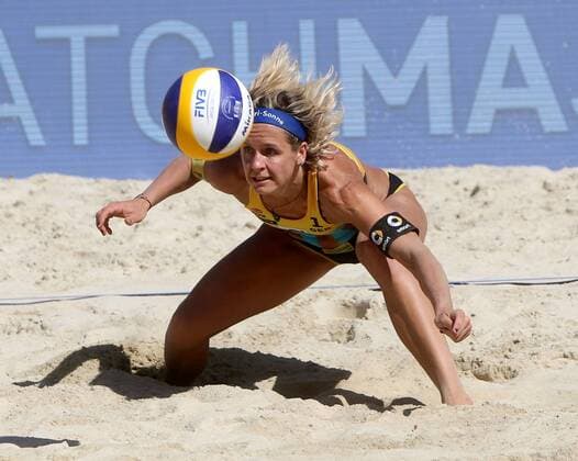 Beachvolleyball. Beach volleyball Beachvolleyball Major Series. Finale Laura LUDWIG, (GER). Klagenfurt, 30.7.2016.