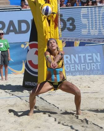 Beachvolleyball. Beach volleyball Beachvolleyball Major Series. Finale Laura LUDWIG, (GER). Klagenfurt, 30.7.2016.