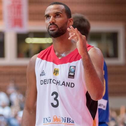 30.07.2016, xomx, Basketball Testspiel, Deutschland - Ukraine emspor, v.l. Akeem Vargas (Deutschland) Wuerzburg