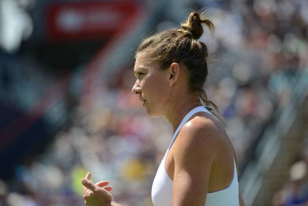 July 30, 2016 - Montreal, Canada - SIMONA HALEP of Romania in her semifinal match vs. A. Kerber in the Rogers Cup Tennis Tournament. Tennis 2016 - Rogers Cup - Day 6 - ZUMAl132