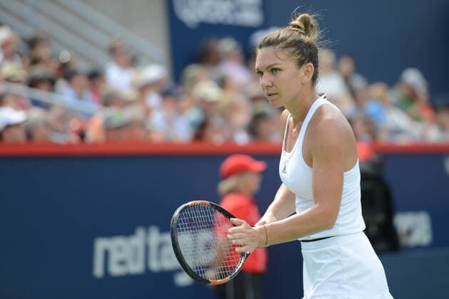 July 30, 2016 - Montreal, Canada - SIMONA HALEP of Romania in her semifinal match vs. A. Kerber in the Rogers Cup Tennis Tournament. Tennis 2016 - Rogers Cup - Day 6 - ZUMAl132