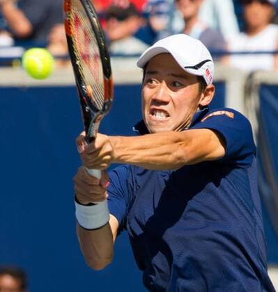 Nishikori advances to his 1st Rogers Cup final Kei Nishikori of Japan returns a shot against Stan Wawrinka of Switzerland in a semifinal at the Rogers Cup tennis tournament in Toronto on July 30, 2016. Nishikori won 7-6(6), 6-1, reaching his first Rogers Cup final. 