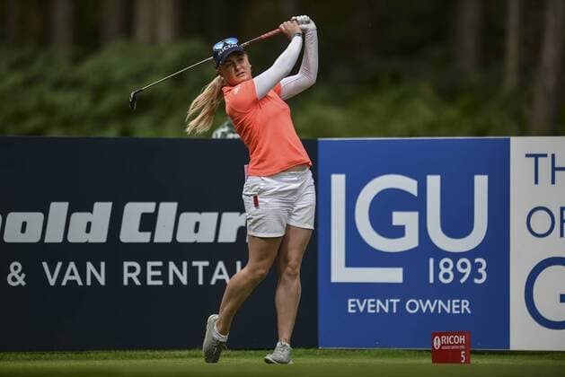 31.07.2016. Woburn Golf Course, Milton Keynes, England. Ricoh Womens Open Golf, final round. Charley Hull (England) drives from the 5th tee. xAndrewxThompsonx  ActionPlus11766882