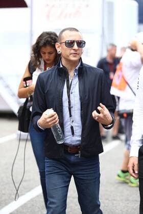 Chester Bennington (Saenger der Band Linkin Park), Grosser Preis von Deutschland 2016, Fahrerlager, Motorsport, Formel 1, 31.07.2016, Hockenheim Copyright: Neis Eibner-Pressefoto EP_ANS