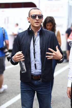 Chester Bennington (Saenger der Band Linkin Park), Grosser Preis von Deutschland 2016, Fahrerlager, Motorsport, Formel 1, 31.07.2016, Hockenheim Copyright: Neis Eibner-Pressefoto EP_ANS