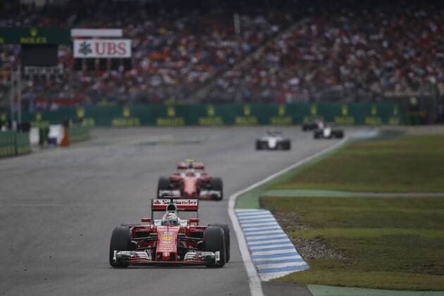 July 31, 2016 - Hockenheim, Germany - SEBASTIAN VETTEL of Germany and Scuderia Ferrari drives during the 2016 Formula 1 German Grand Prix at the Hockenheimring, in Hockenheim, Germany. F1 2016 - German Grand Prix - Hamilton wins - ZUMAg147