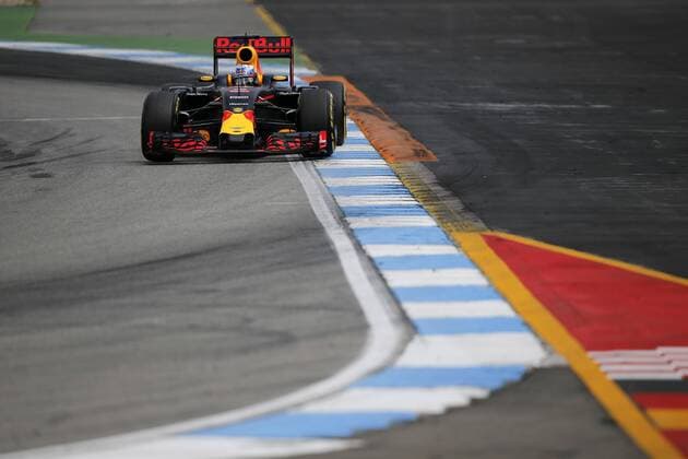 July 31, 2016 - Hockenheim, Germany - DANIEL RICCIARDO of Austria and Red Bull Racing drives during the 2016 Formula 1 German Grand Prix at the Hockenheimring, in Hockenheim, Germany. F1 2016 - German Grand Prix - Hamilton wins - ZUMAg147