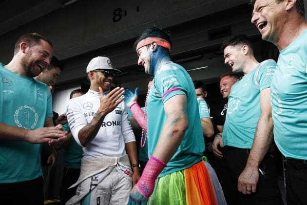 Motorsports: FIA Formula One World Championship WM Weltmeisterschaft 2016, Grand Prix of Germany, 44 Lewis Hamilton (GBR, Mercedes AMG Petronas Formula One Team), xHOCHxZWEIx