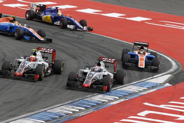 Motorsports: FIA Formula One World Championship WM Weltmeisterschaft 2016, Grand Prix of Germany, 8 Romain Grosjean (FRA, Haas F1 Team), 21 Esteban Gutierrez (MEX, Haas F1 Team), 94 Pascal Wehrlein (GER, Manor Racing F1 Team), xHOCHxZWEIx