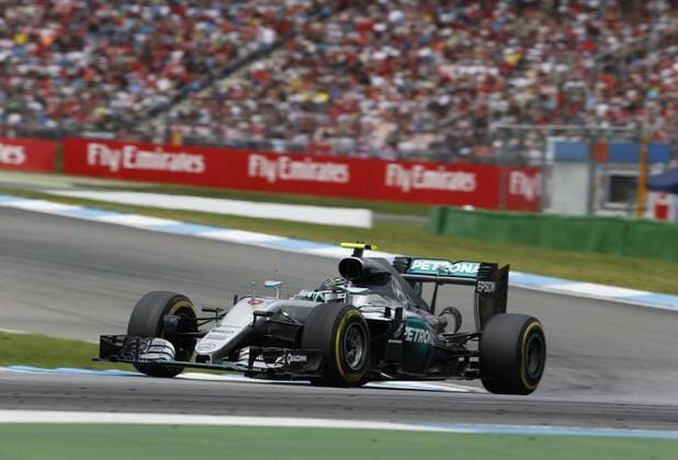 Motorsports: FIA Formula One World Championship WM Weltmeisterschaft 2016, Grand Prix of Germany, 6 Nico Rosberg (GER, Mercedes AMG Petronas Formula One Team), xHOCHxZWEIx