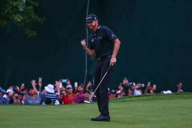 31 JUL 2016: Jimmy Walker reacts after winning the 98th PGA Golf Herren Championship played at Baltusrol Golf Club in Springfield,NJ.(Photo by Rich Graessle Icon Sportswire) GOLF: JUL 31 PGA - PGA Championship - Final Round Icon07311621732016 EDITORIAL USE ONLY