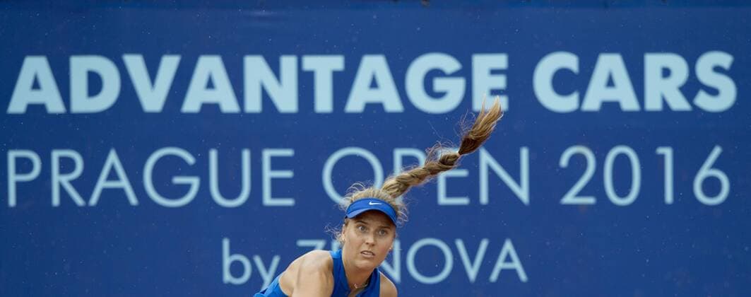 German Antonia Lottner plays against Carina Witthoeft during the women s ITF final of Advantage Cars Prague Open 2016 tennis tournament in Prague, Czech Republic, July 31, 2016. (CTKxPhoto MichalxKamaryt) CTKPhotoP201607310231201  kmt 9