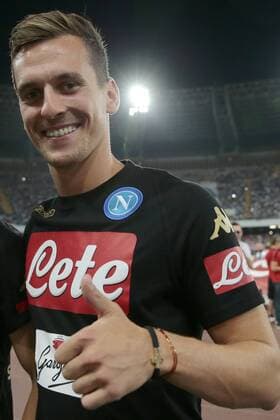 Fußball, Testspiel SSC Neapel Arkadiusz Milik Napoli Friendly for the 90th anniversary of Naples and the occasion for the presentation of the team from 2016 to 2017 season Football Fußball, Testspiel, SSC Neapel - OGC Nizza cesarexpurini