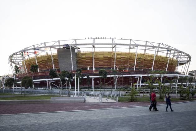 Rio 2016, Tennis, letzte Vorbereitungen im Olympischen Tenniszentrum - Rio de Janeiro, Brasilien.  Copyright: PETTERxARVIDSON BB160801PA093