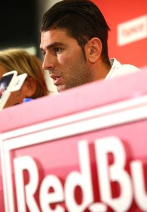 Fußball, CL Quali, Red Bull Salzburg Pressekonferenz SOCCER - UEFA CL quali, RBS vs Tirana SALZBURG,AUSTRIA,02.AUG.16 - SOCCER - UEFA Champions League, qualifiers, Red Bull Salzburg vs FK Partizani Tirana, press confernce. Image shows Jonatan Soriano (RBS). GEPAxpictures xFelixxRoittner